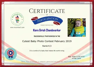 Certificate Preview