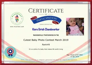 Certificate Preview