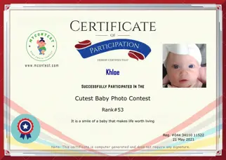 Certificate Preview
