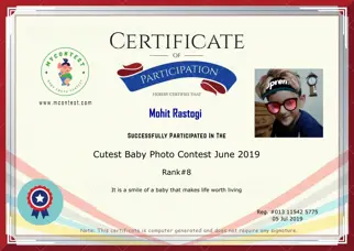Certificate Preview