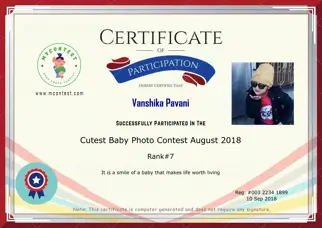Certificate Preview