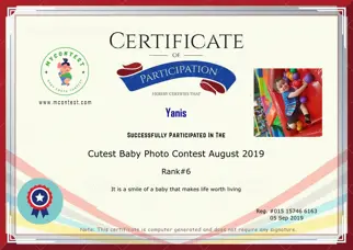 Certificate Preview