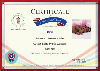 Certificate Preview