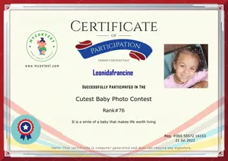 Certificate Preview