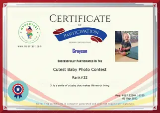 Certificate Preview