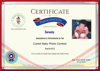 Certificate Preview