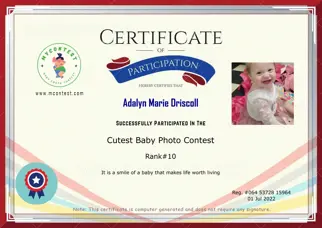 Certificate Preview