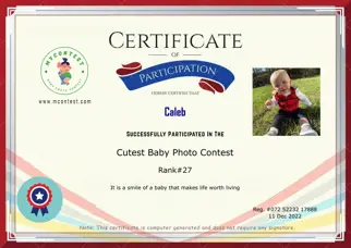 Certificate Preview